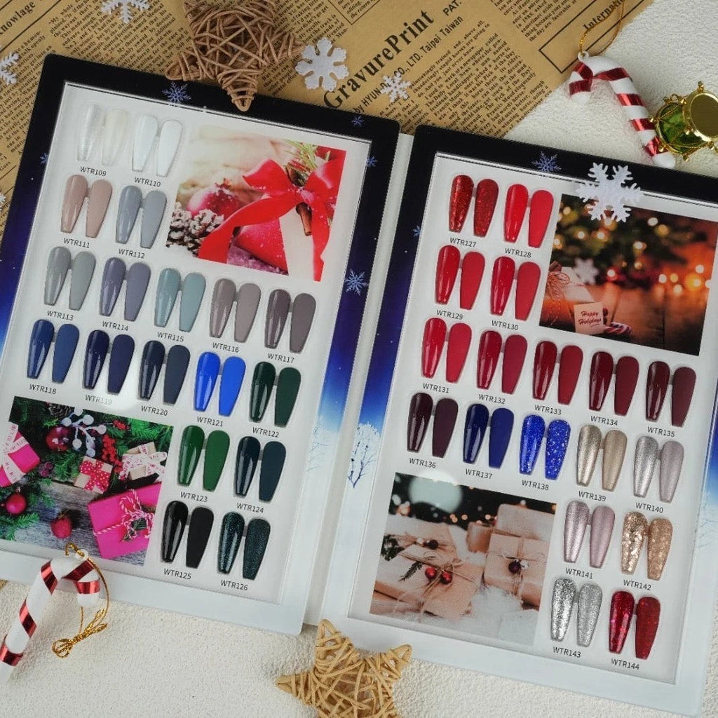 Chisel Diamond Frost Collection Gel 0.5oz - Set 36 Colors w/ 1 Acrylic Booklet