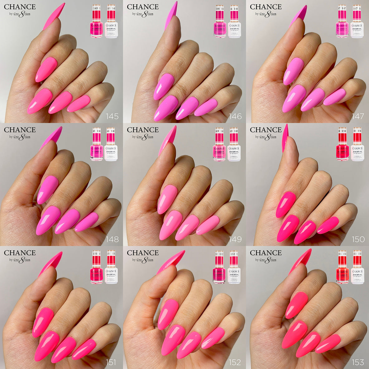 Chance Matching Duo 0.5oz - 36 Colors - IT’S SUMMER TIME COLLECTION w/ 2 set Color Chart
