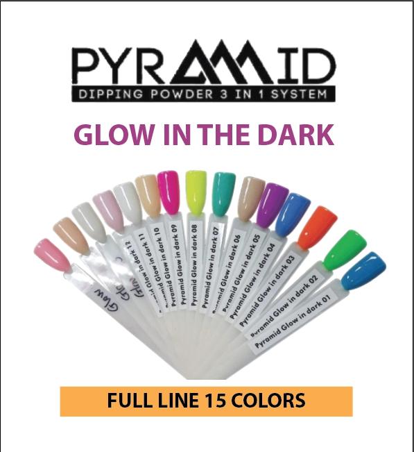 Pyramid Dipping Powder 2oz - Glow In The Dark - Full Set 15 Colors - $12.95/each