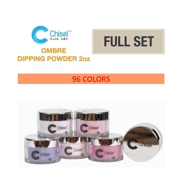 Chisel Nail Art - Dipping Powder - 2oz Ombré A, B Collection Full Set Of 96 Colors - $10.95/each - Color #01A-B - #48A-B