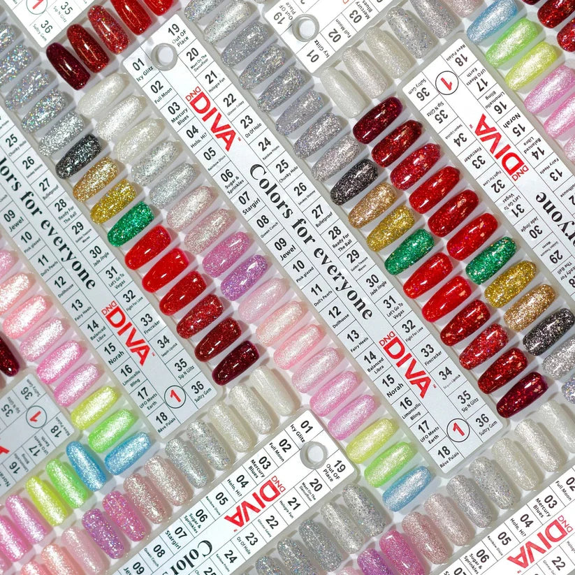 DND DIVA - Matching Duo - Full set 36 colors ( #1-#36) - #1 FREE 1 Color Chart