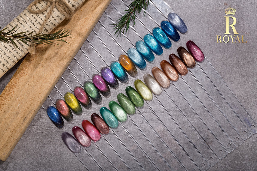 Royal 2in1 Cat Eye Gel 48 Colors - FREE Book color chart
