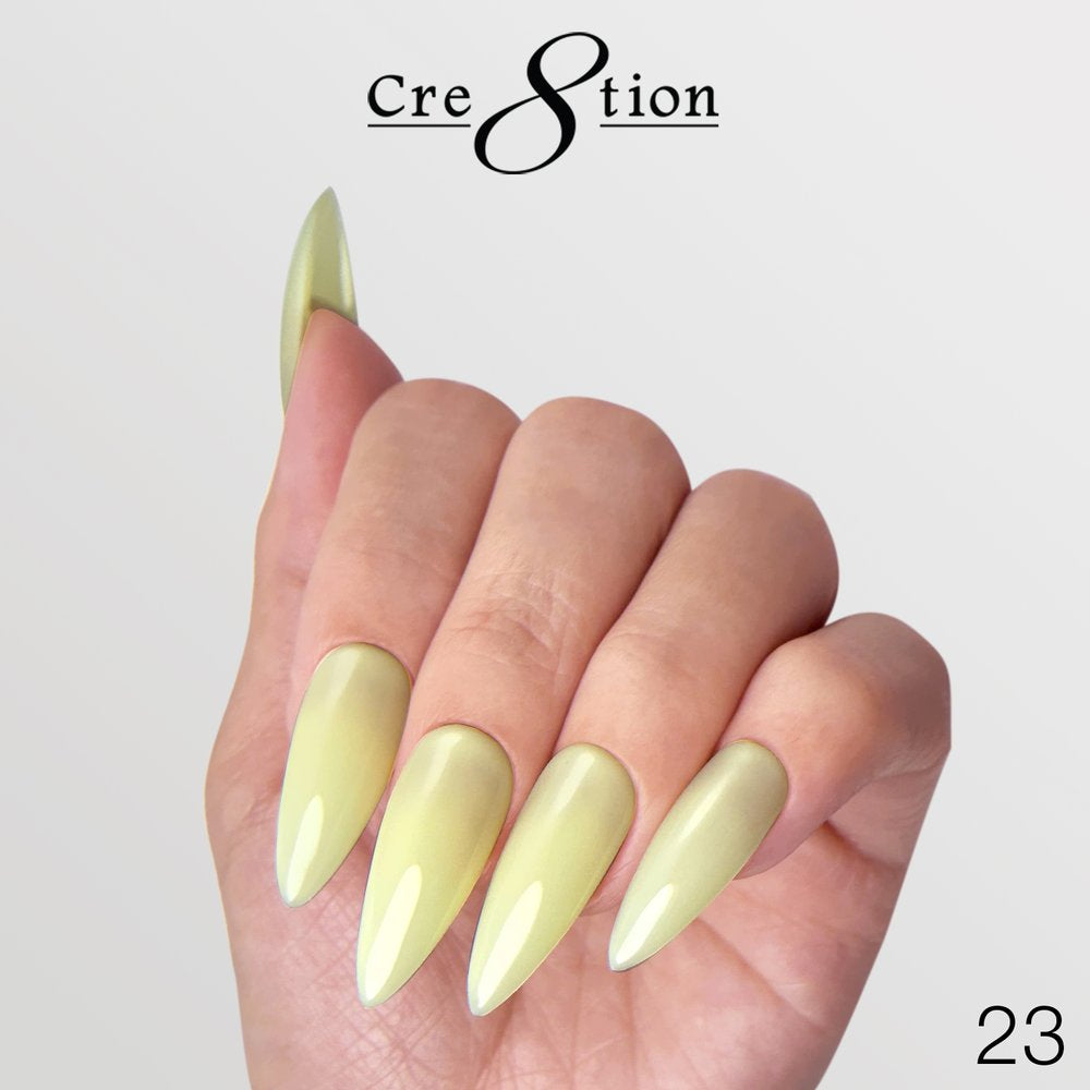 Cre8tion Gel Collection - Overlay/ Brush on Builder 0.5oz - Full Set 45 Colors w/ 1 Color Chart & 3 Cre8tion Base + Top