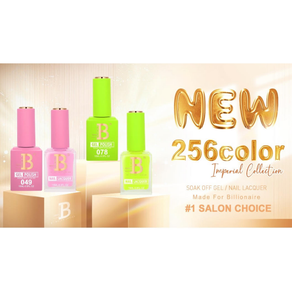 (Super Deal ) Billionaire - Imperial Collection Duo Gel Fullset 256 colors - HEMA FREE TPO FREE