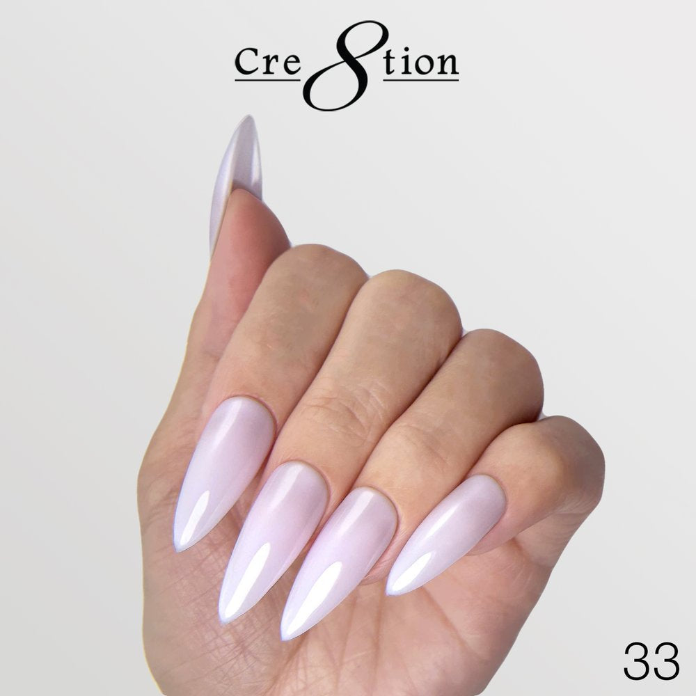 Cre8tion Gel Collection - Overlay/ Brush on Builder 0.5oz - Full Set 45 Colors w/ 1 Color Chart & 3 Cre8tion Base + Top