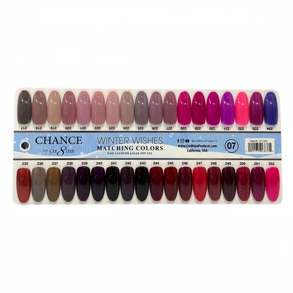 ( Winter Set )Chance Gel/Lacquer Trio 3in1 Full Set - 36 Colors Winter Wishes Collection 07