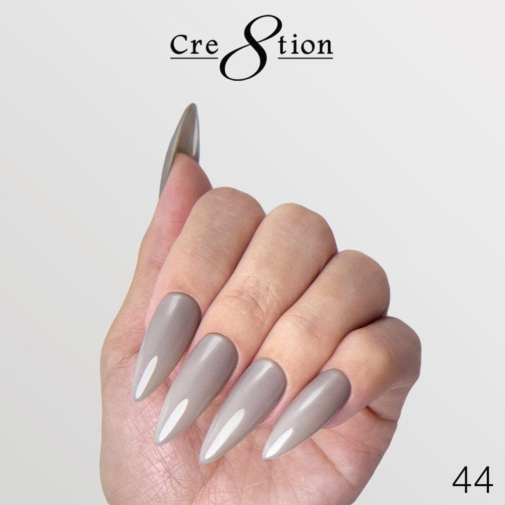 Cre8tion Gel Collection - Overlay/ Brush on Builder 0.5oz - Full Set 45 Colors w/ 1 Color Chart & 3 Cre8tion Base + Top
