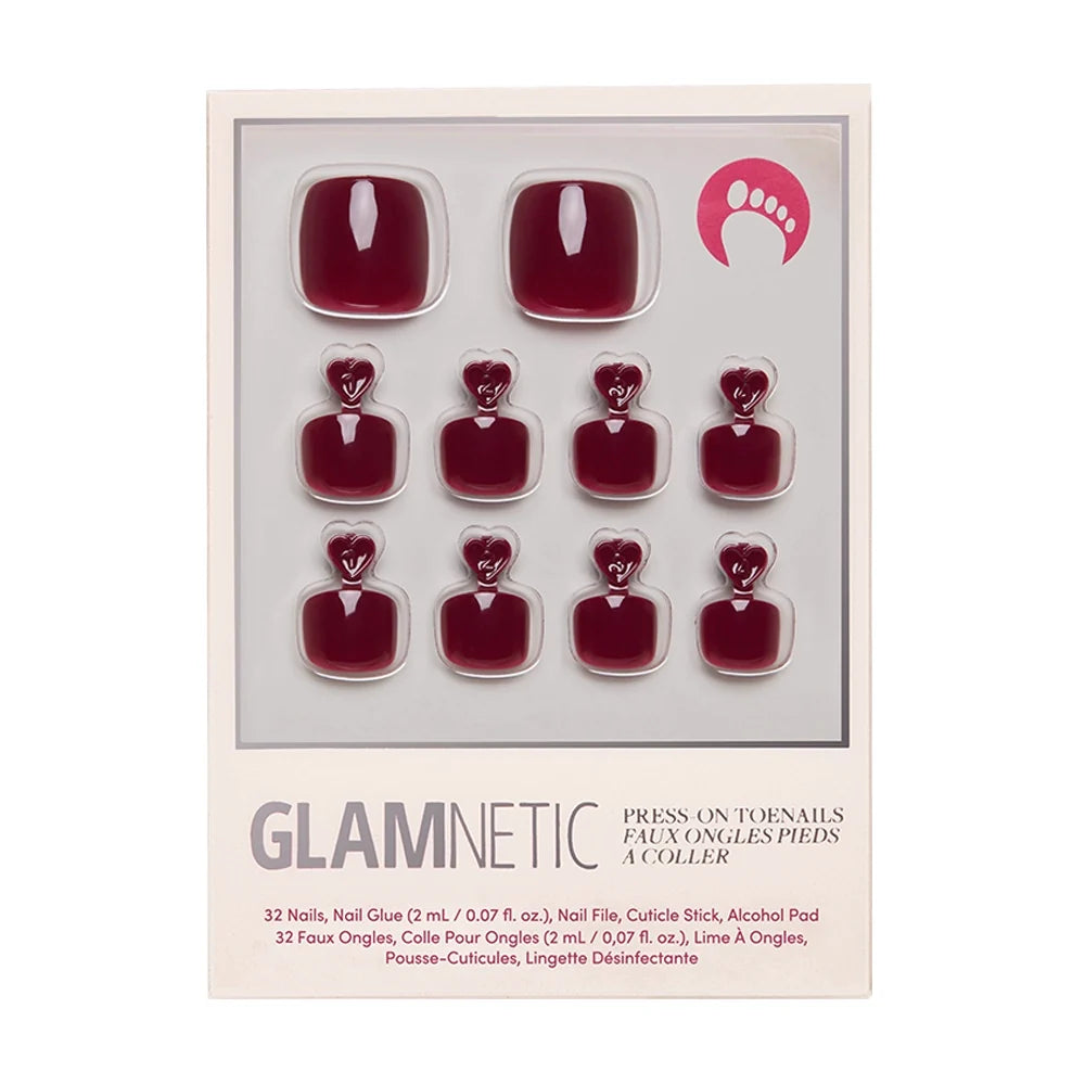 Berry Maroon Toenail