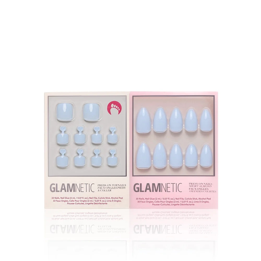 Blueberry Milk Mani & Pedi