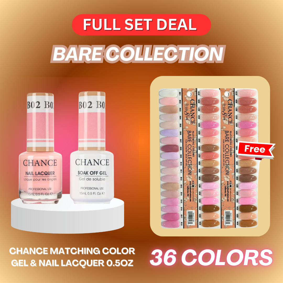 Chance Matching  Duo 36 Colors 0.5oz - Bare Collection/w free 2 sets color chart