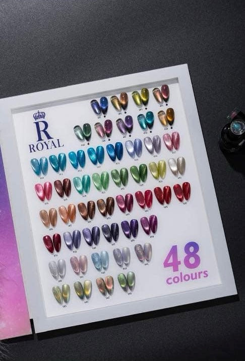 Royal 2in1 Cat Eye Gel 48 Colors - FREE Book color chart