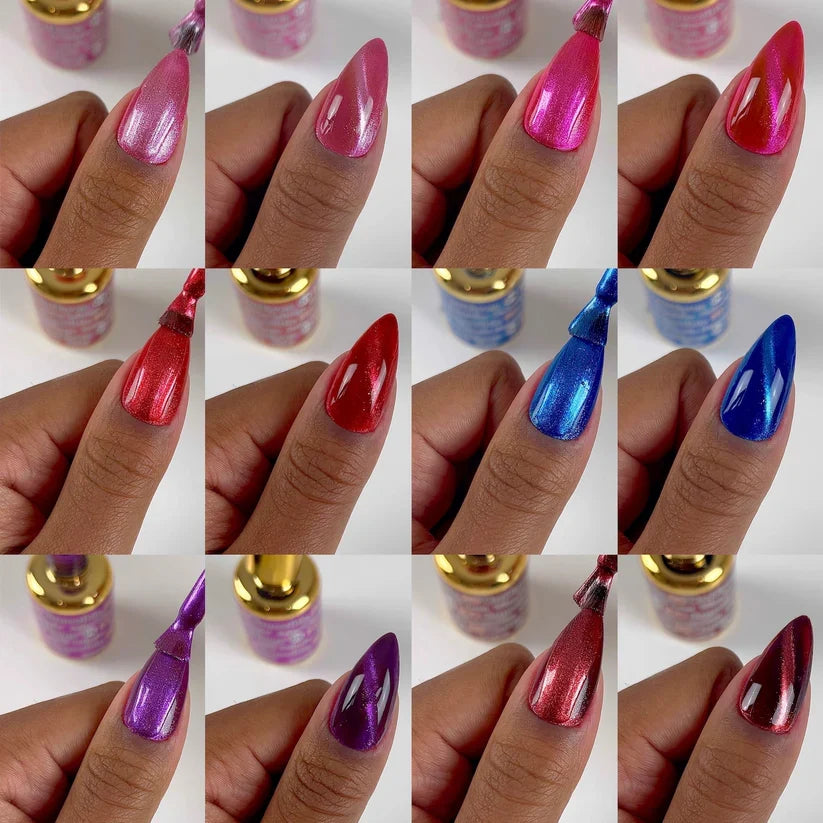 DND DC CAT EYE 9D FULL SET 36 COLOR W/ FREE 1 SET COLOR CHART & CAT EYE MAGNET