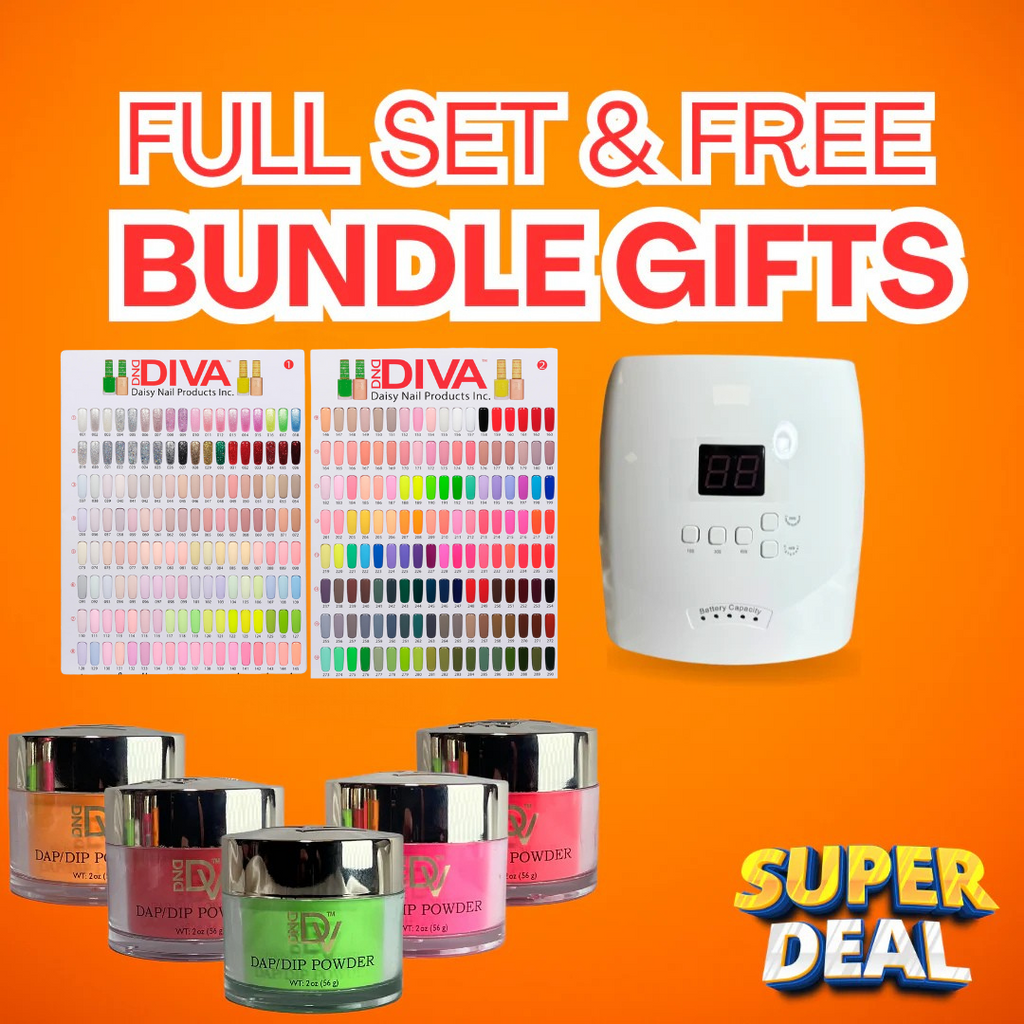 Super Deal DND DIVA Matching Dip/Acrylic - Full Set 288 colors Free 1 Color Book