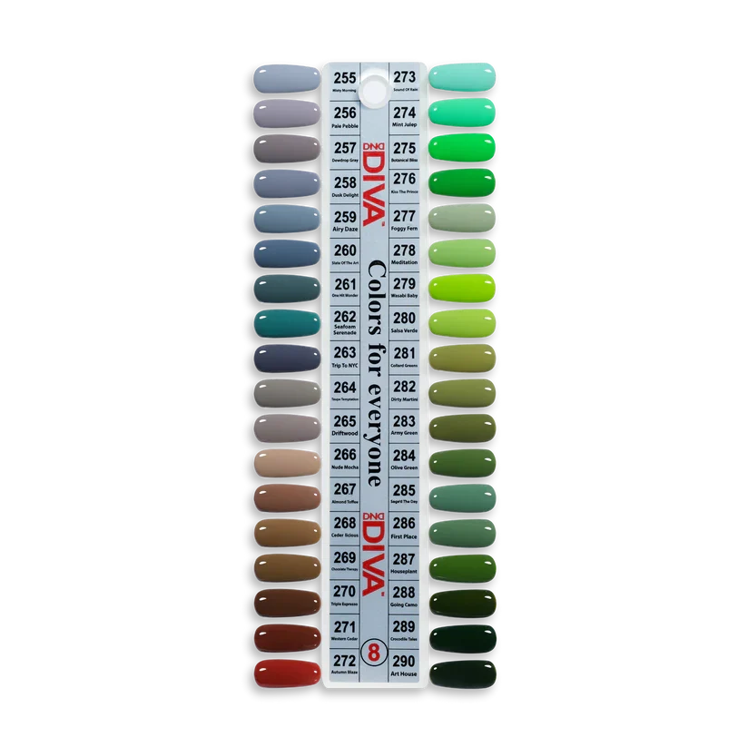 Super Deal DND DIVA Matching Dip/Acrylic - Full Set 288 colors Free 1 Color Book