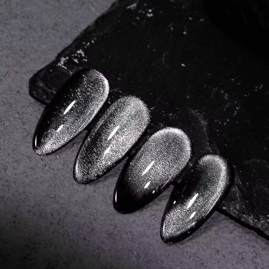 Nacy 6 Colors Obsidian Black Cat Eye Gel Set