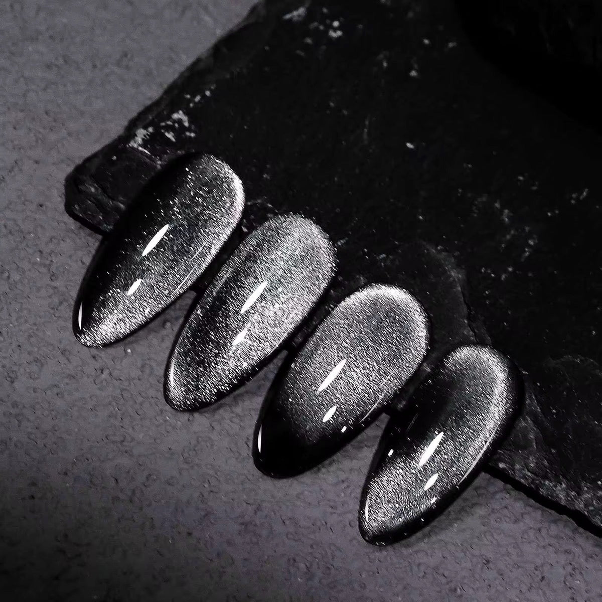 Nacy 6 Colors Obsidian Black Cat Eye Gel Set