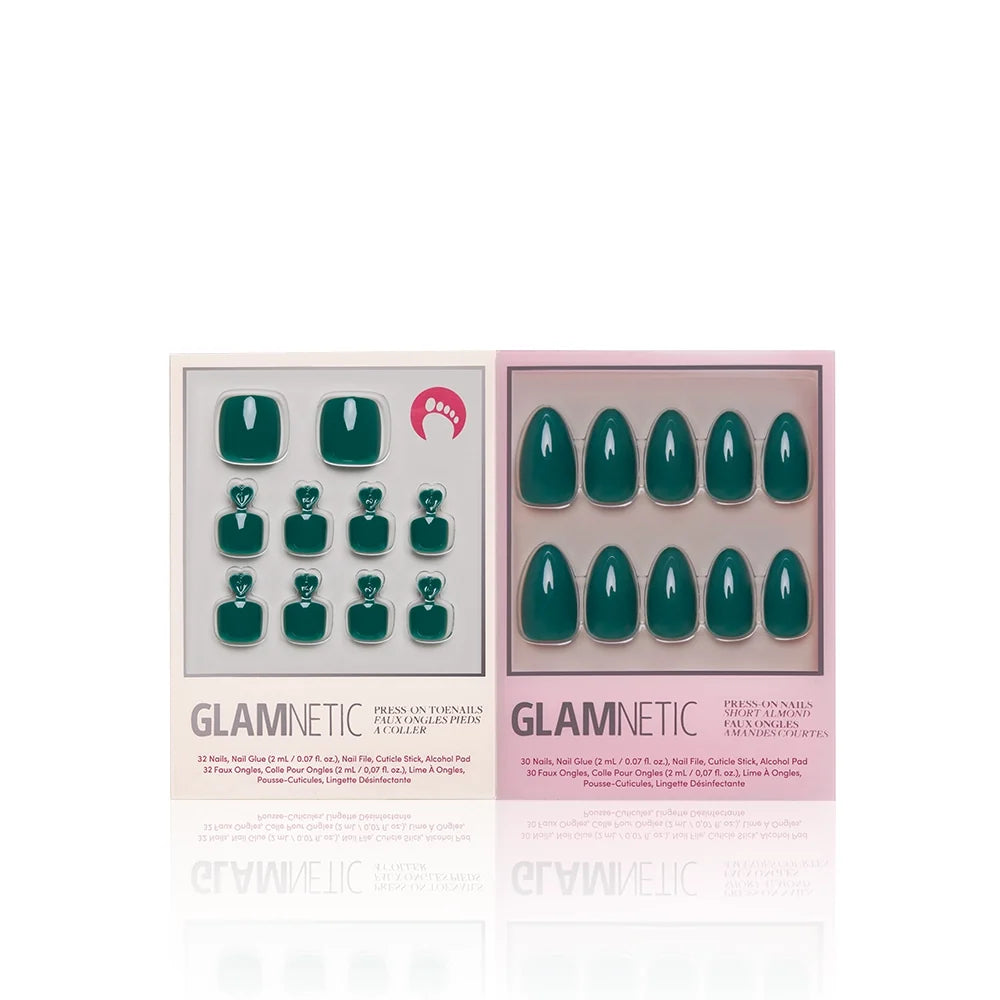 Emerald Green Mani & Pedi