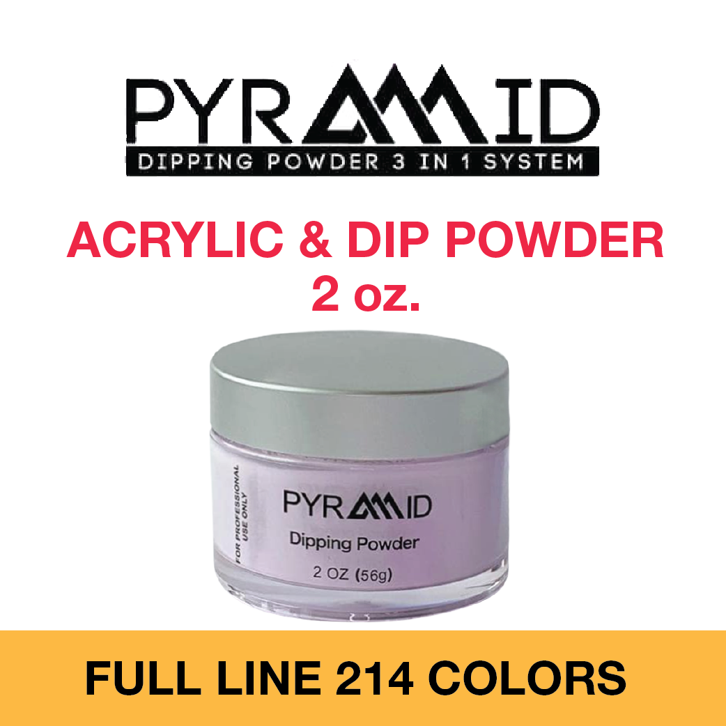 Pyramid  2 in 1 - Acrylic / Dip Powder  2 oz Full Set 214 colors - $11.00/each