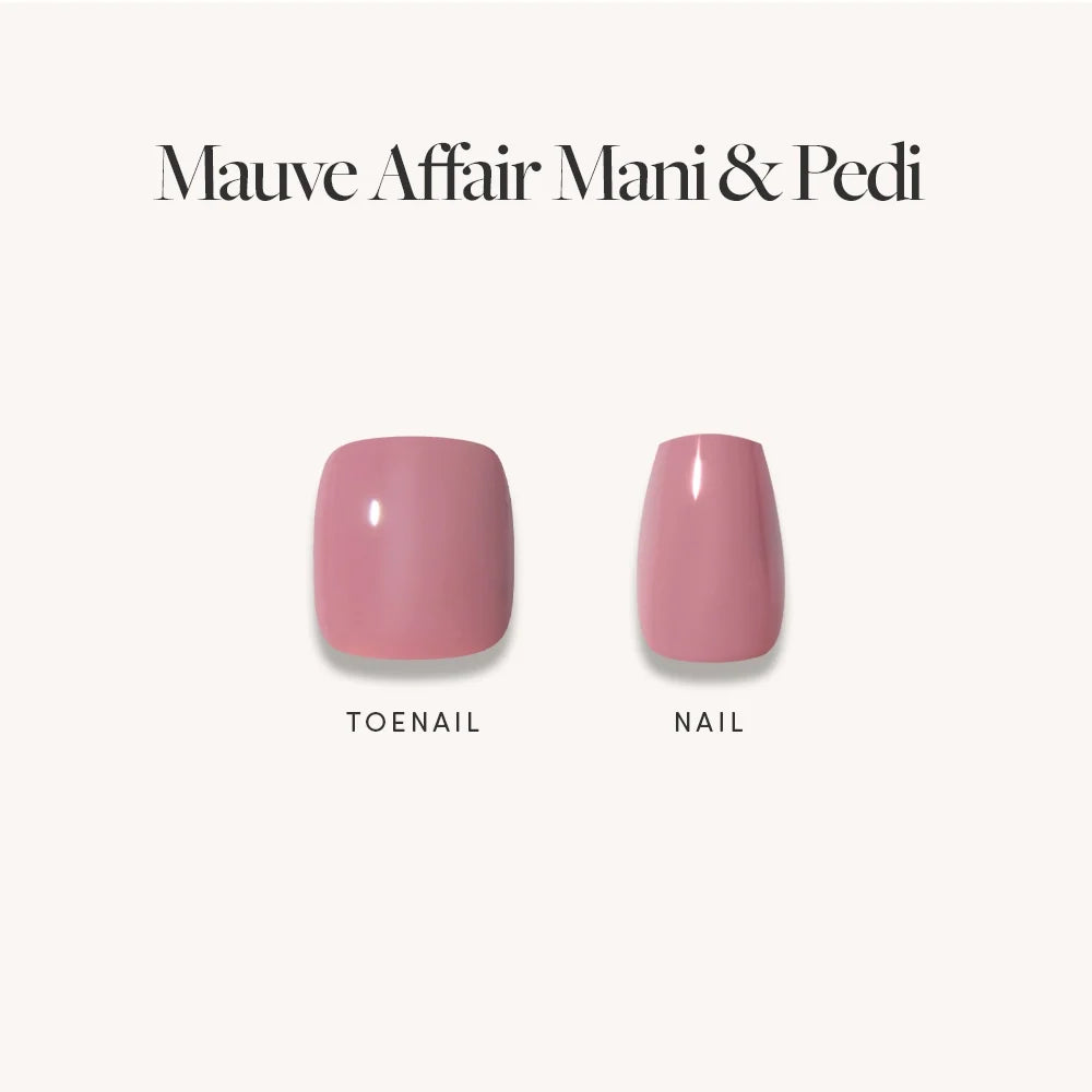 Muted Blush Mauve Mani & Pedi Bundles