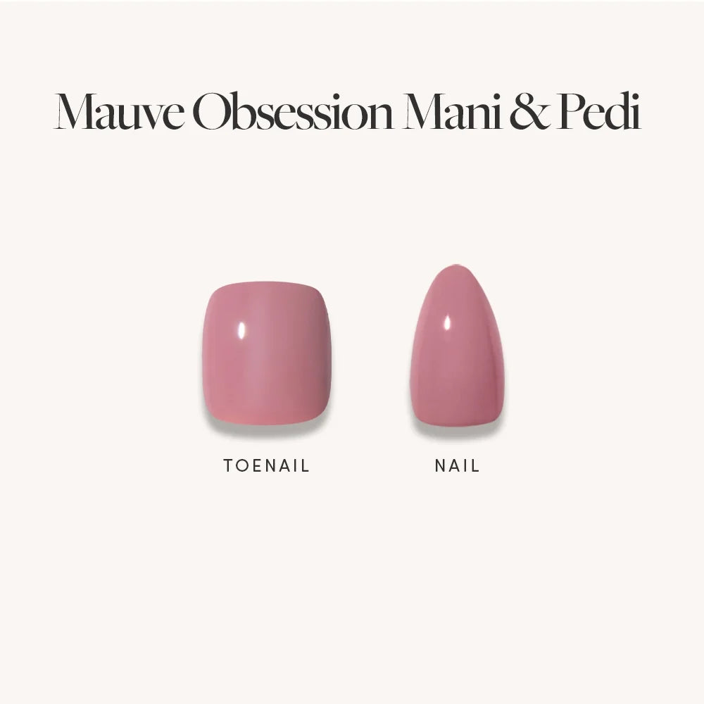 Muted Blush Mauve Mani & Pedi Bundles