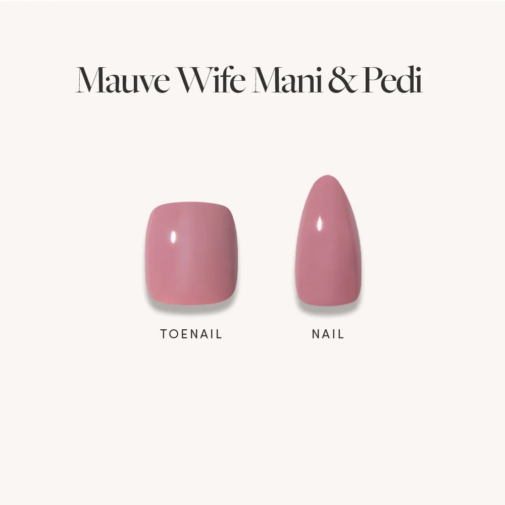 Muted Blush Mauve Mani & Pedi Bundles