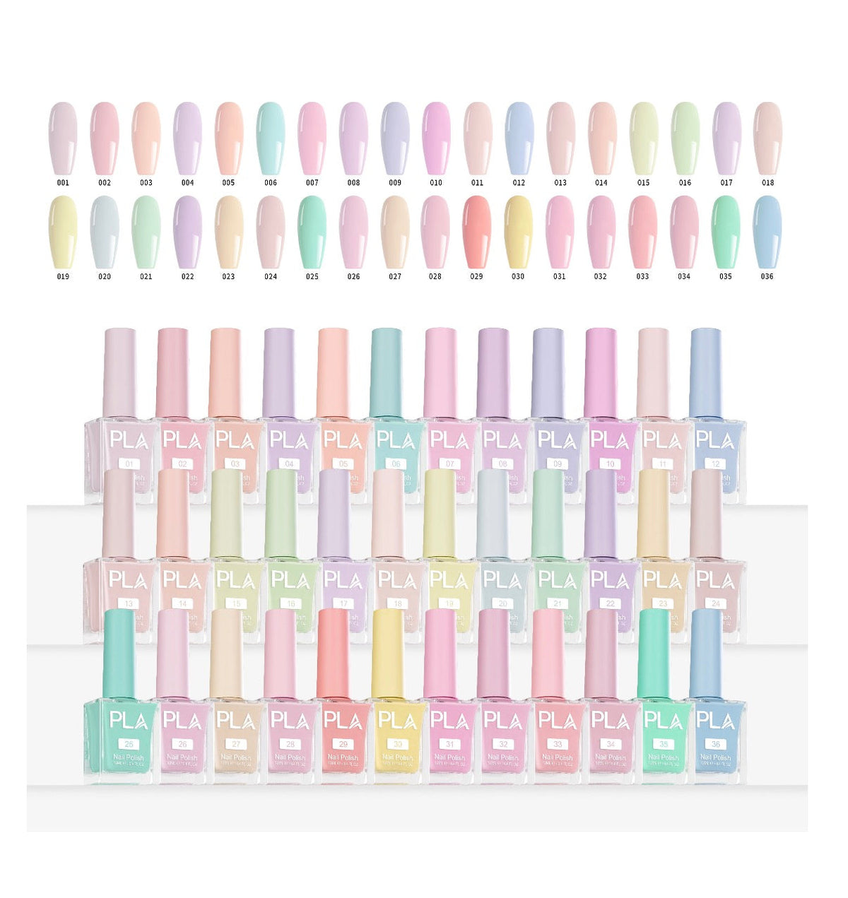 PLA Gram Gram's Rose Garden - Polish Duo Nail Collection 36 Colors
