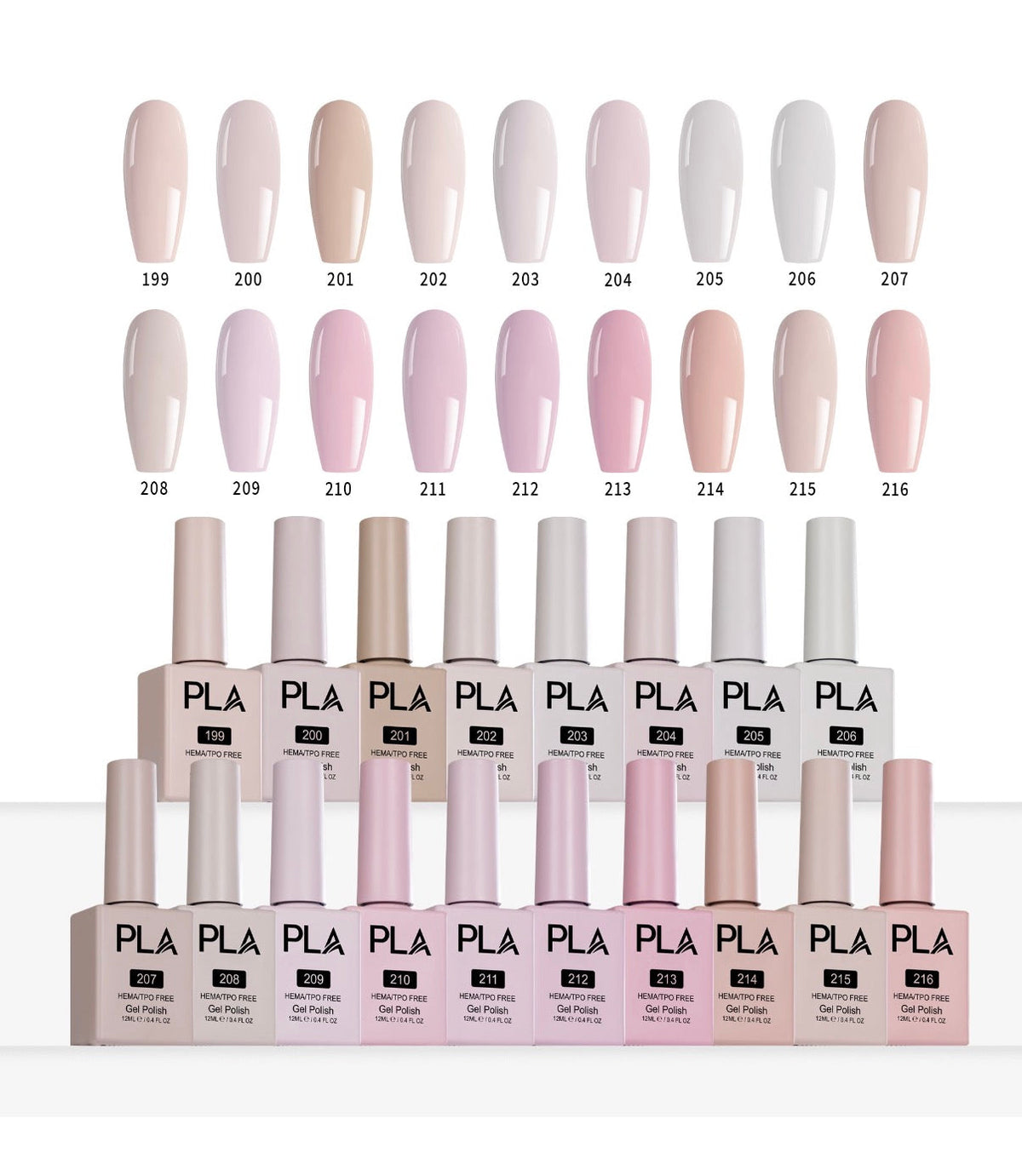 PLA Fashionably Light - Nail Collection 36 Colors