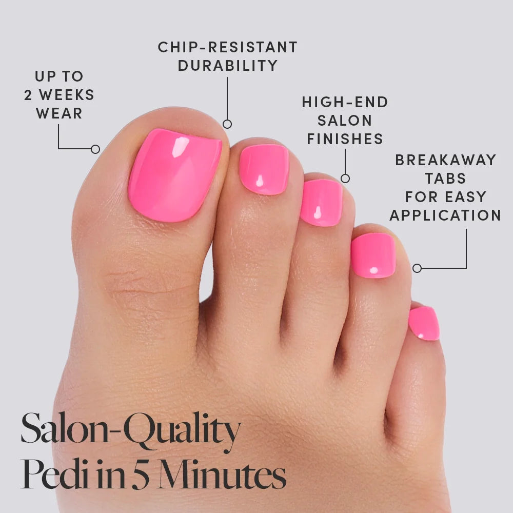 Hot Pink Toenail