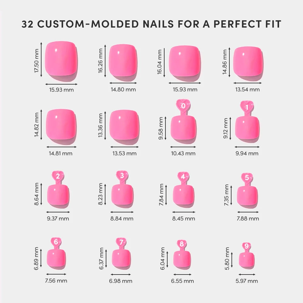 Hot Pink Toenail