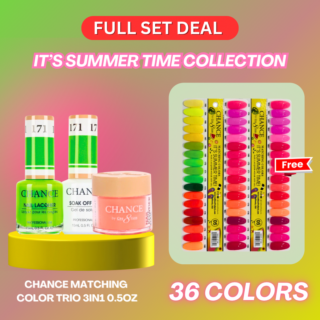 Chance It’s Summer Time Collection Matching Trio Set - 36 Colors ( Free 2 Color Charts )