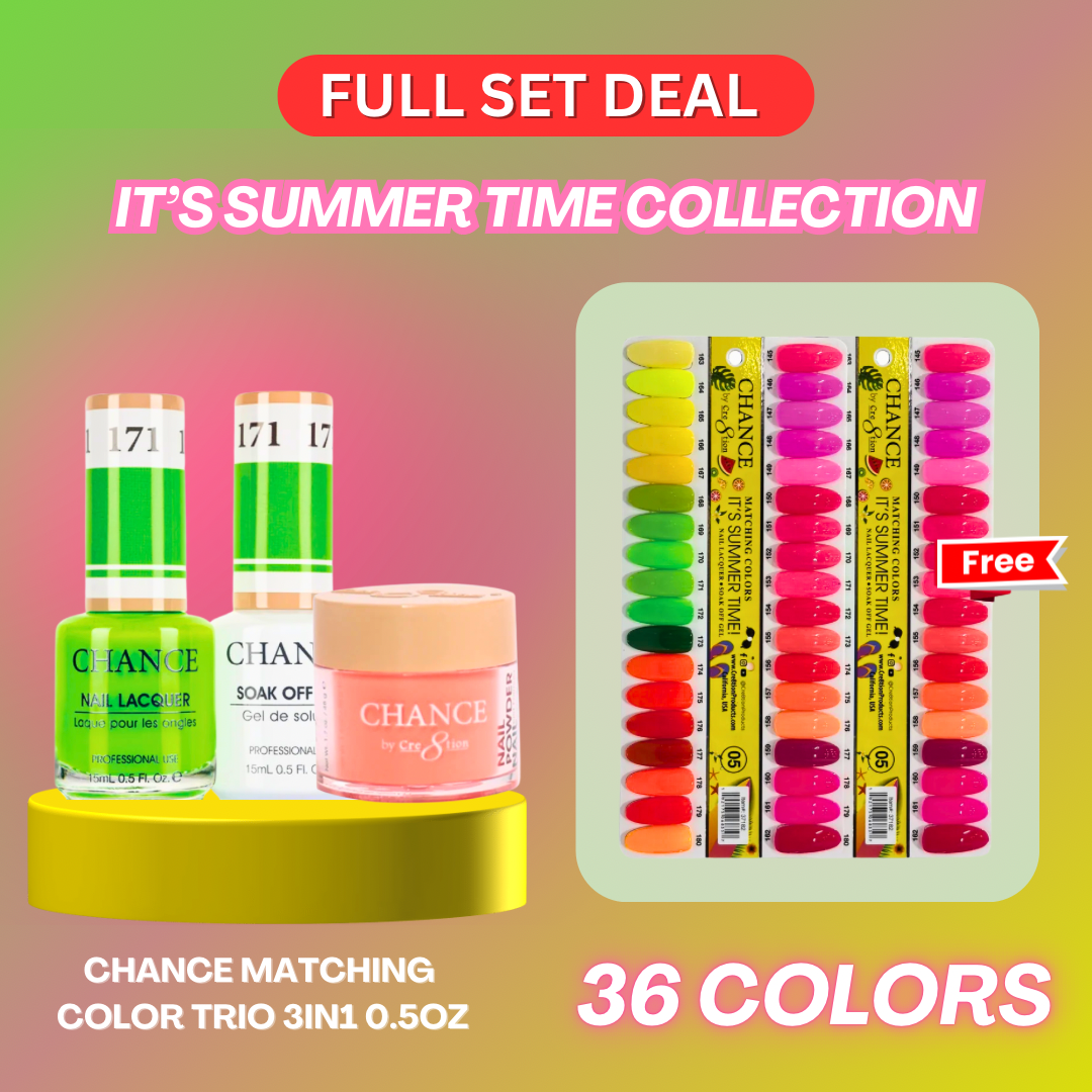 Chance It’s Summer Time Collection Matching Trio Set - 36 Colors ( Free 2 Color Charts )