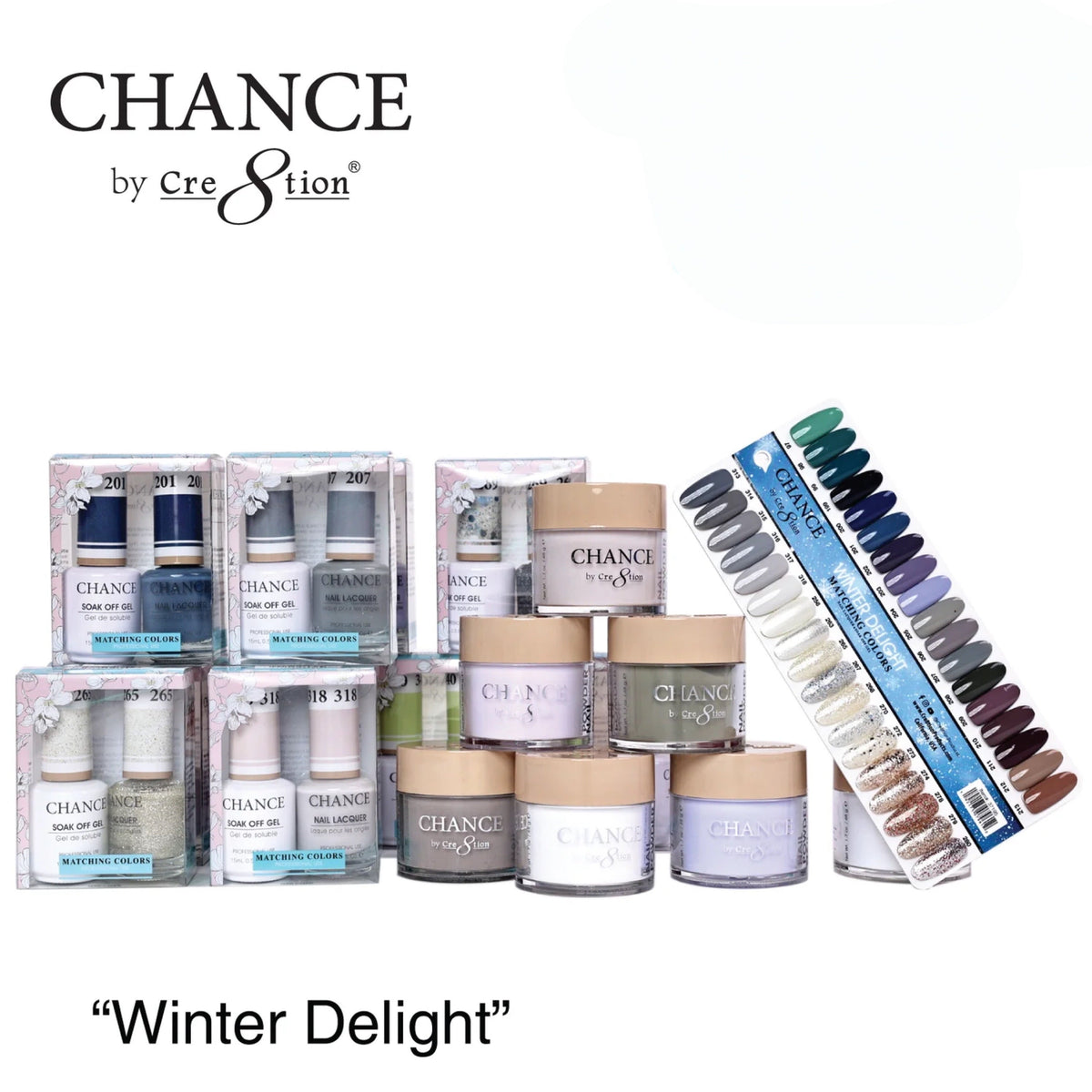 Chance Matching 36 Colors 3in1 Trio - Winter Delight Collection w/ 2 set Color Chart