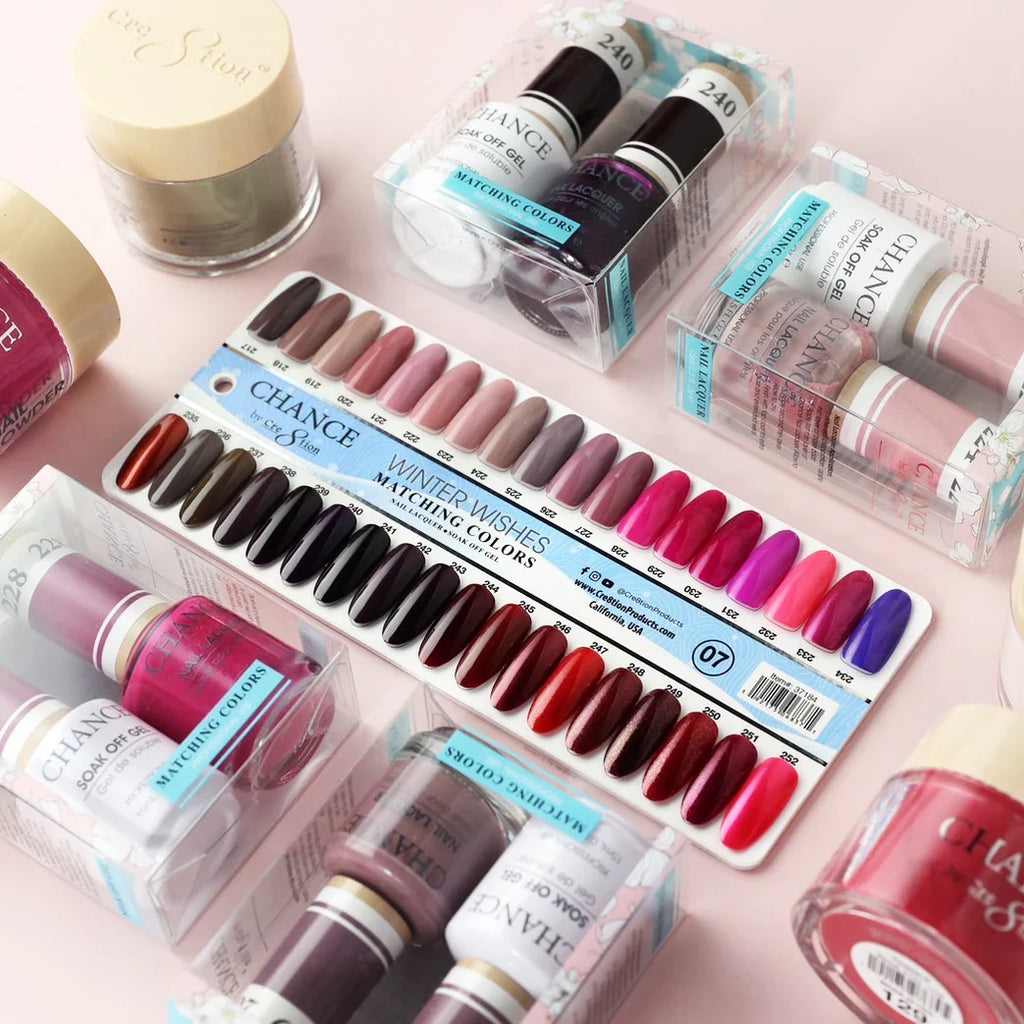 ( Winter Set )Chance Gel/Lacquer Trio 3in1 Full Set - 36 Colors Winter Wishes Collection 07