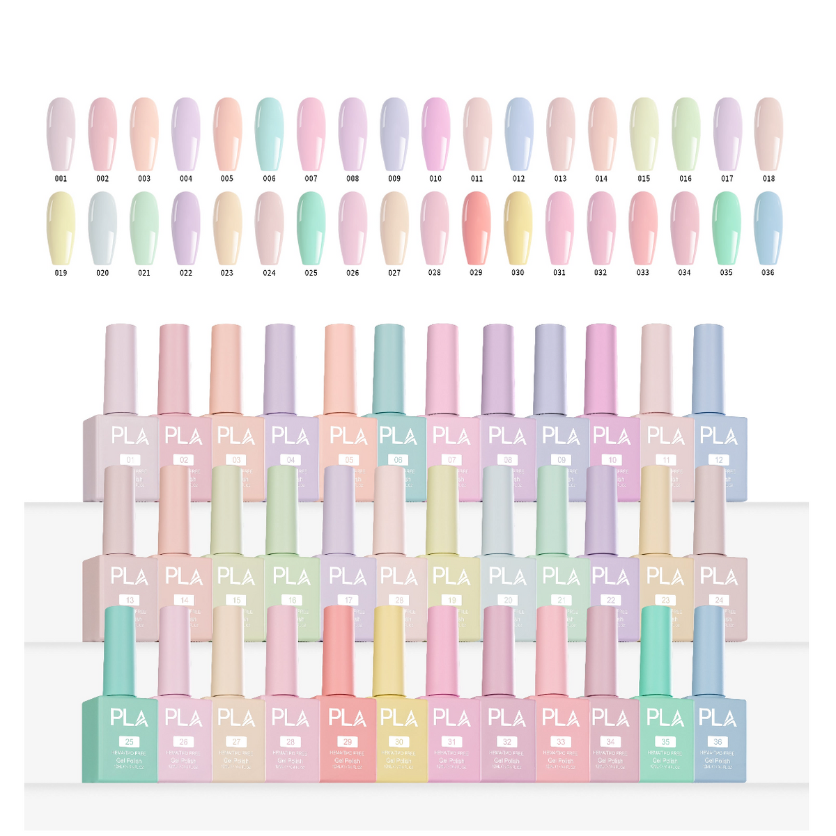 PLA Gram Gram's Rose Garden - Polish Duo Nail Collection 36 Colors