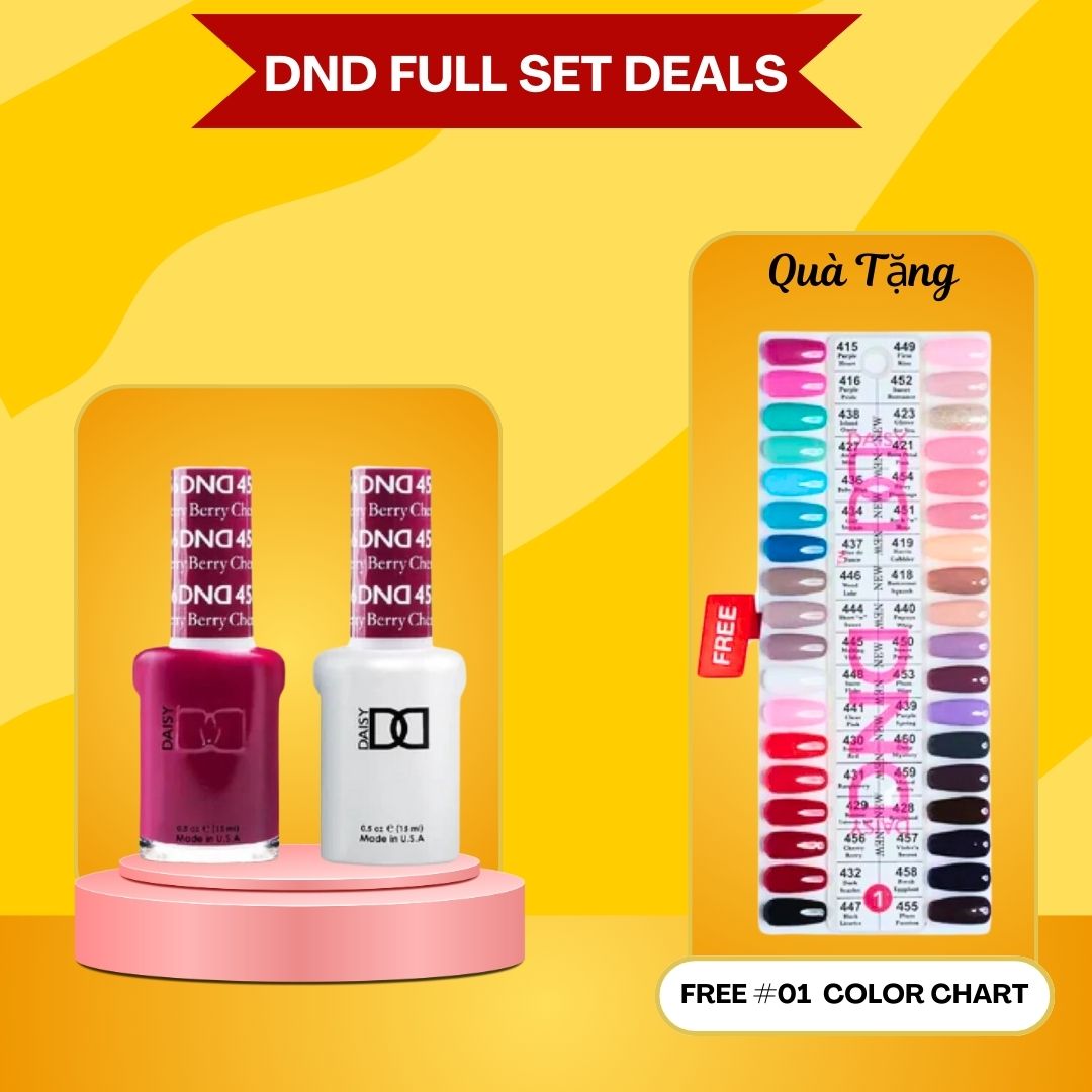 DND Duo Matching Color - Full set 36 colors - 01 #415-#455 ( Free 1 Color Chart )