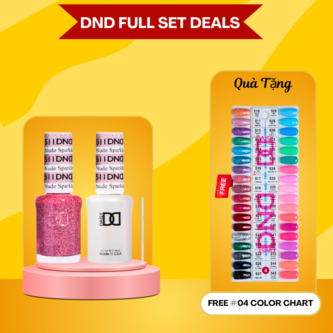 DND Full Set Duo Matching 36 Colors - Color Chart 04 (#510 - #545)