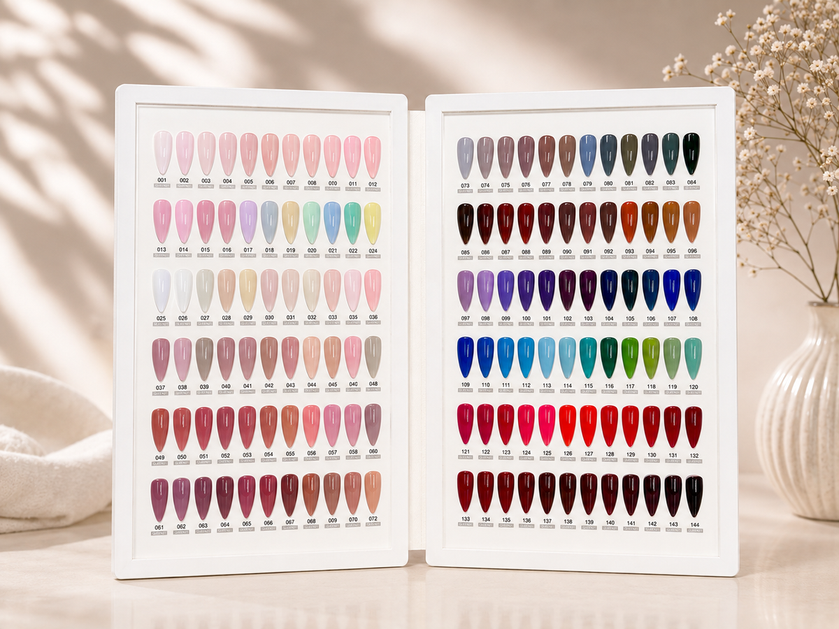 QUEEN 21 - ALL-IN-ONE GEL POLISH 288 COLORS / Free Book Display + Swatches & Free Gift Set