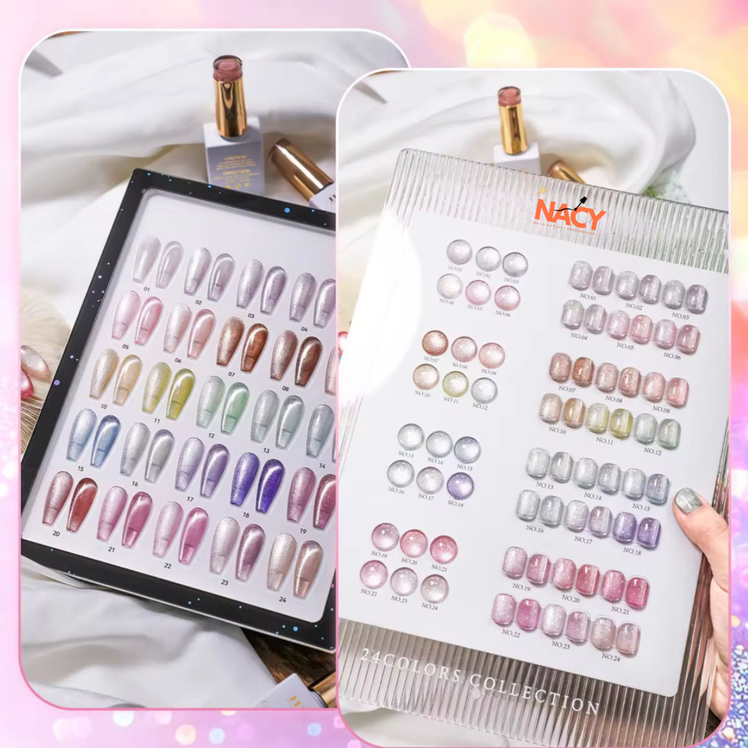 Nacy Full Set Dreamy Cat Eye 24 Colors 0.5oz / free Color Book display
