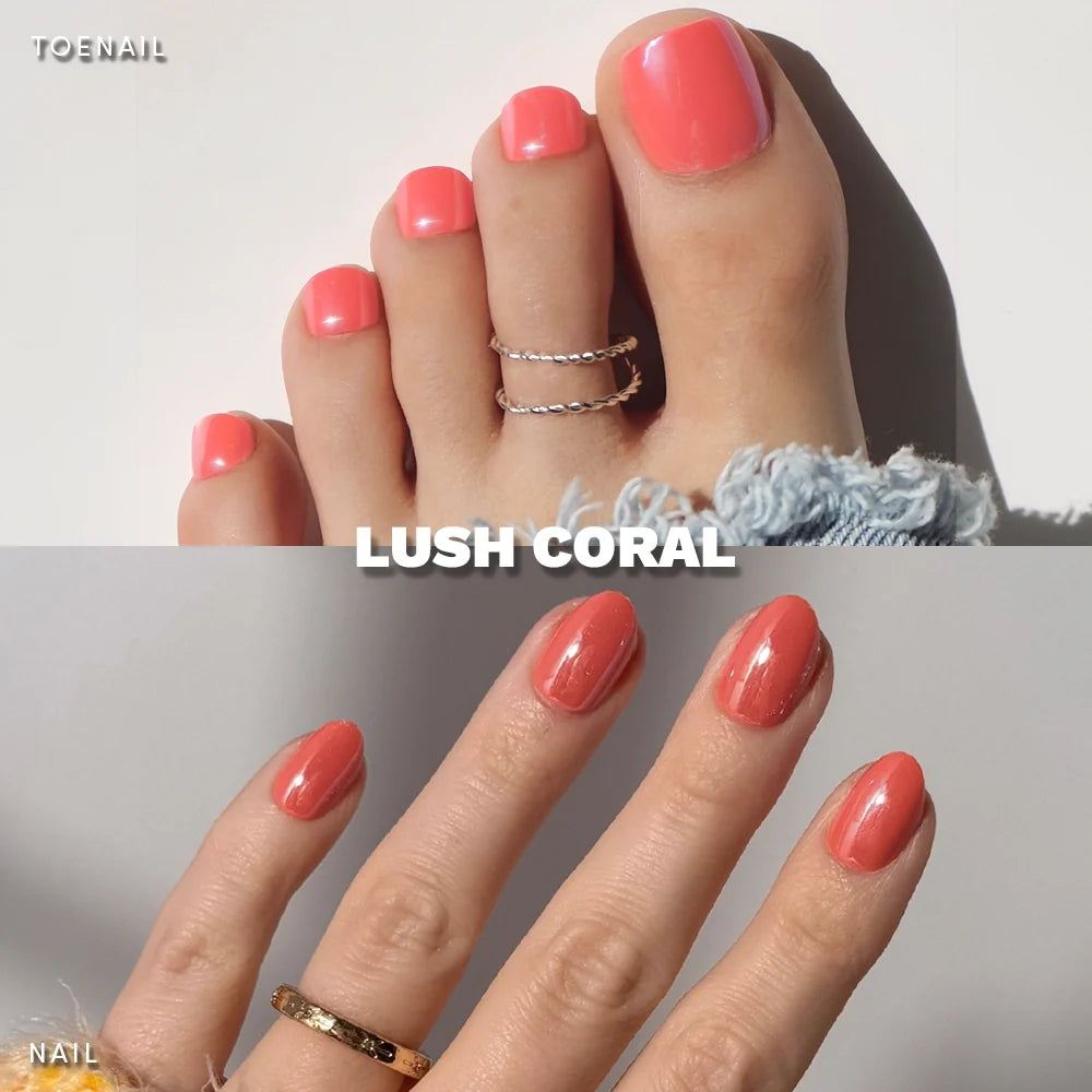 Lush Coral Mani & Pedi