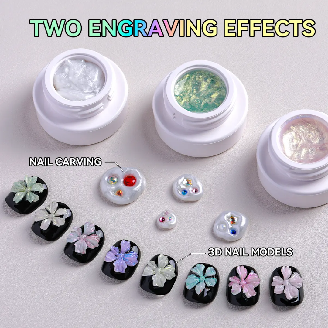 NACY 3D CARVED GEL - 12 COLOR