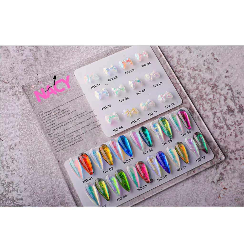 NACY 3D AURORA CARVED GEL - 12 COLOR