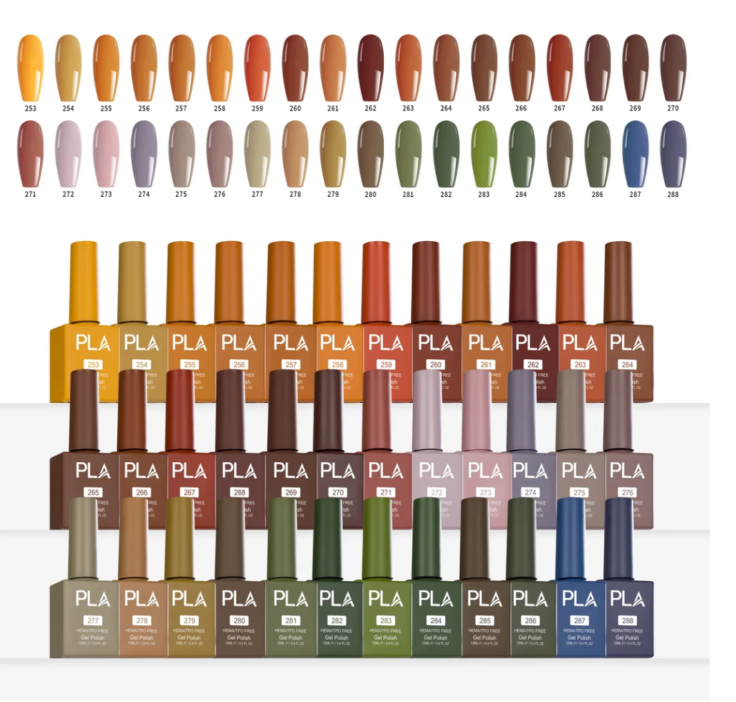 PLA Fall Collection 36 Colors - Free Color Chart Display