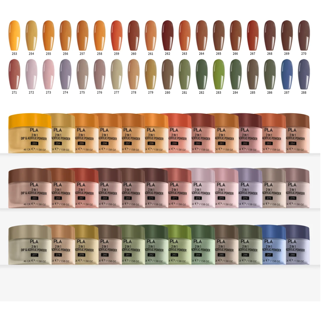 PLA Fall Collection 36 Colors - Free Color Chart Display