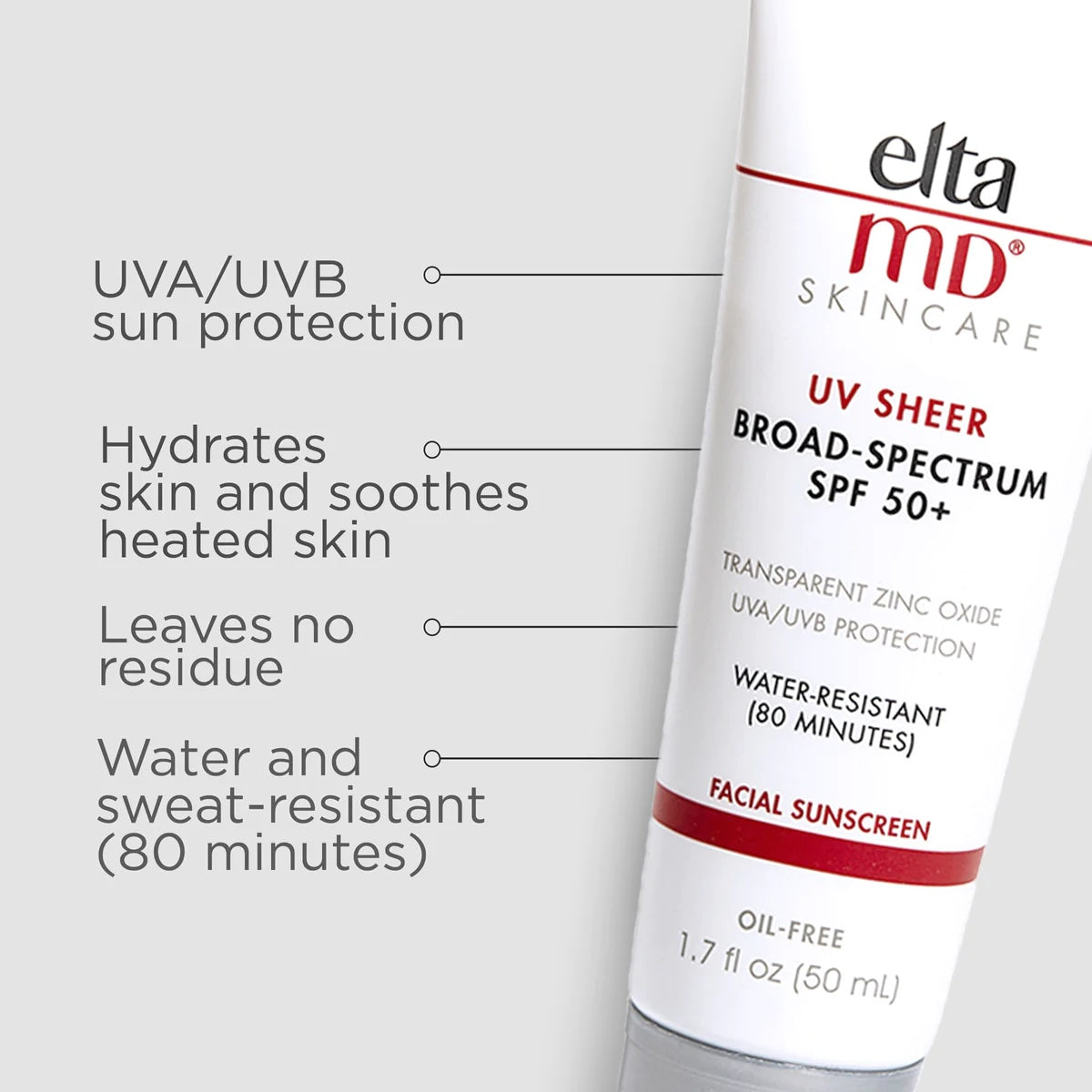 EltaMD UV Sheer Broad-Spectrum SPF 50+ — Sheer Sunscreen