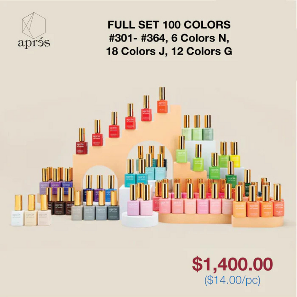 Apres Full Set - Gel Couleur Bundle - Second Edition 100 colors
