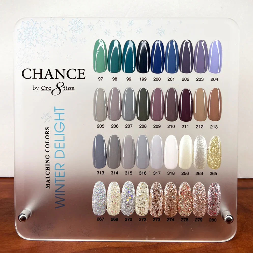 Chance Matching Duo 0.5oz - 36 Colors Winter Delight Collection w/ 2 set Color Chart