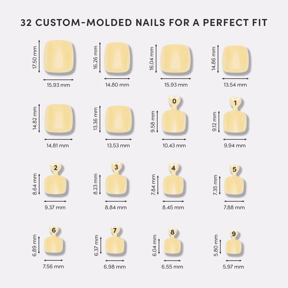 Yellow Pop Toenail