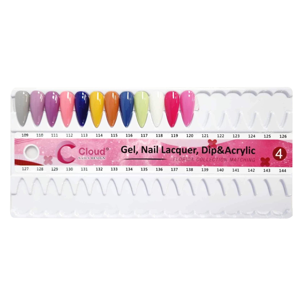 Chisel Cloud Nail Design Collection - Full set Matching Duo 0.5oz 120 colors w/ 1 set color chart