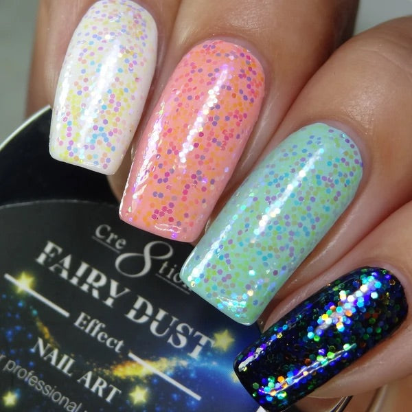 Cre8tion - Nail Art Effect - Fairy Dust Full Set - 7 Colors Collection - 8.50/each