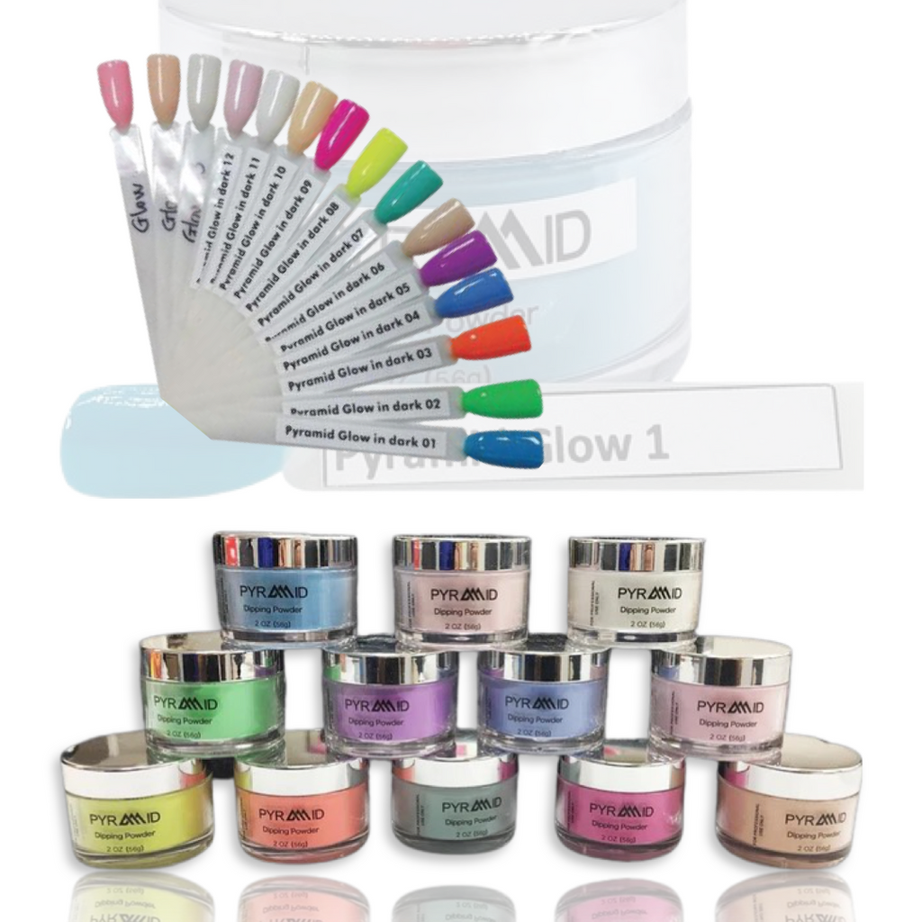 Pyramid Dipping Powder 2oz - Glow In The Dark - Full Set 15 Colors - $12.95/each